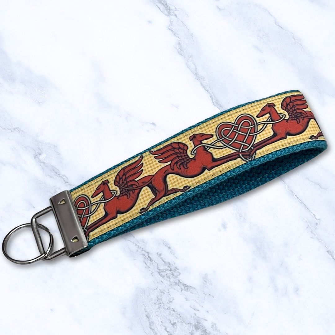 Key Leash Angel Heart Hounds Rust