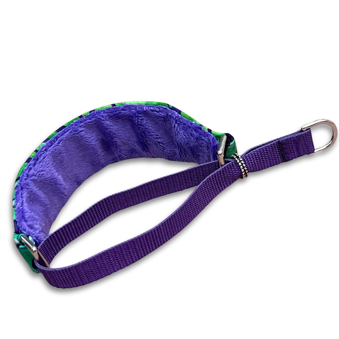 Batik Monstera Walking Hound Collar 8-11"