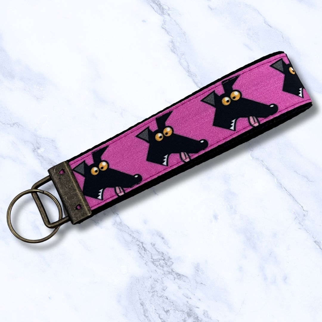 Key Leash Derpy Hounds Pink