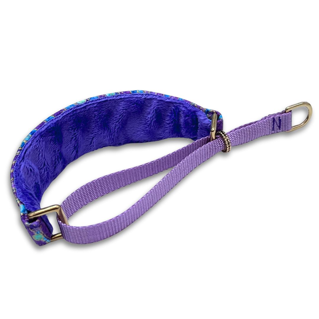 Fizzy Shimmer Purple Walking Hound Collar 8-11"