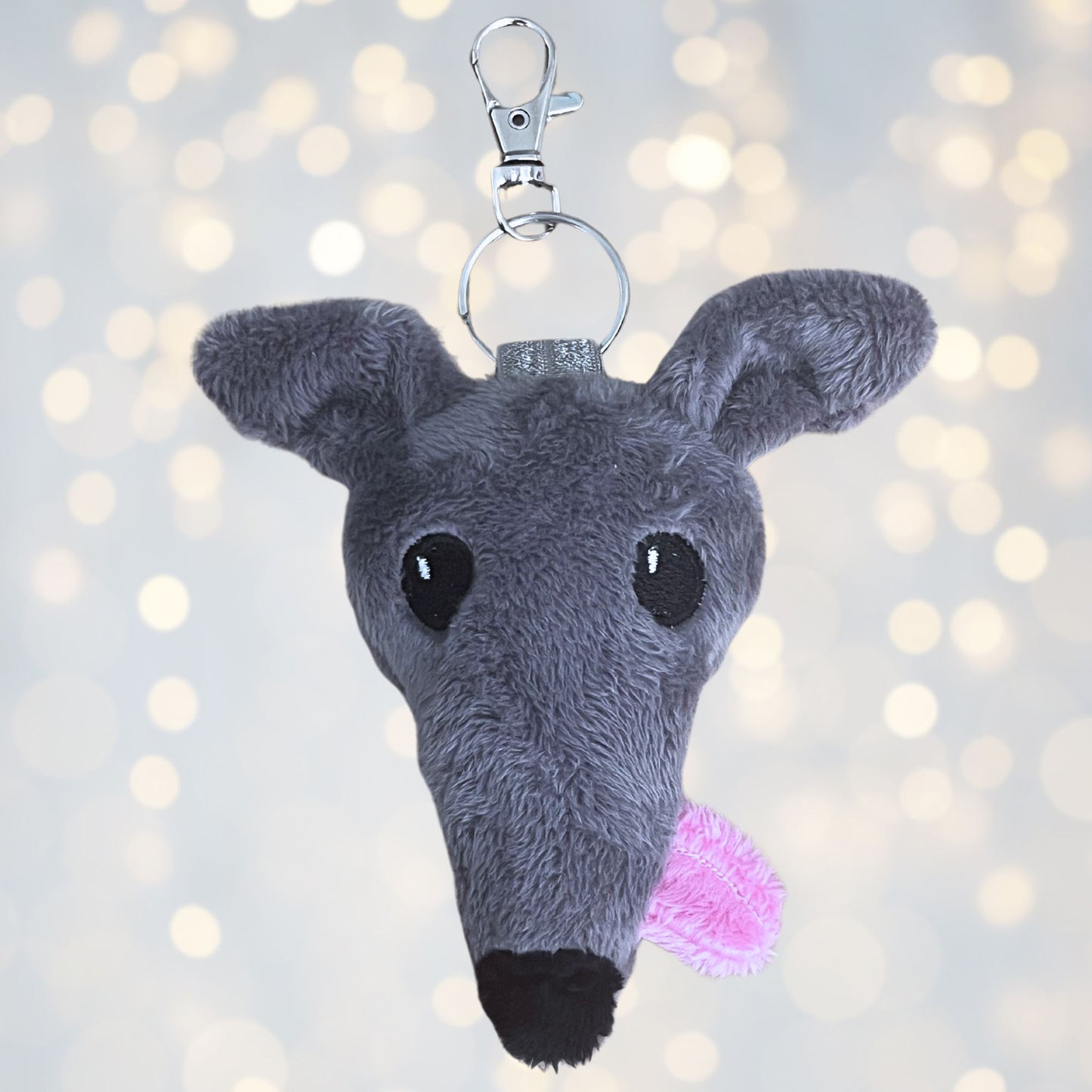 Houndie Head Tagalong Grey with Tongue