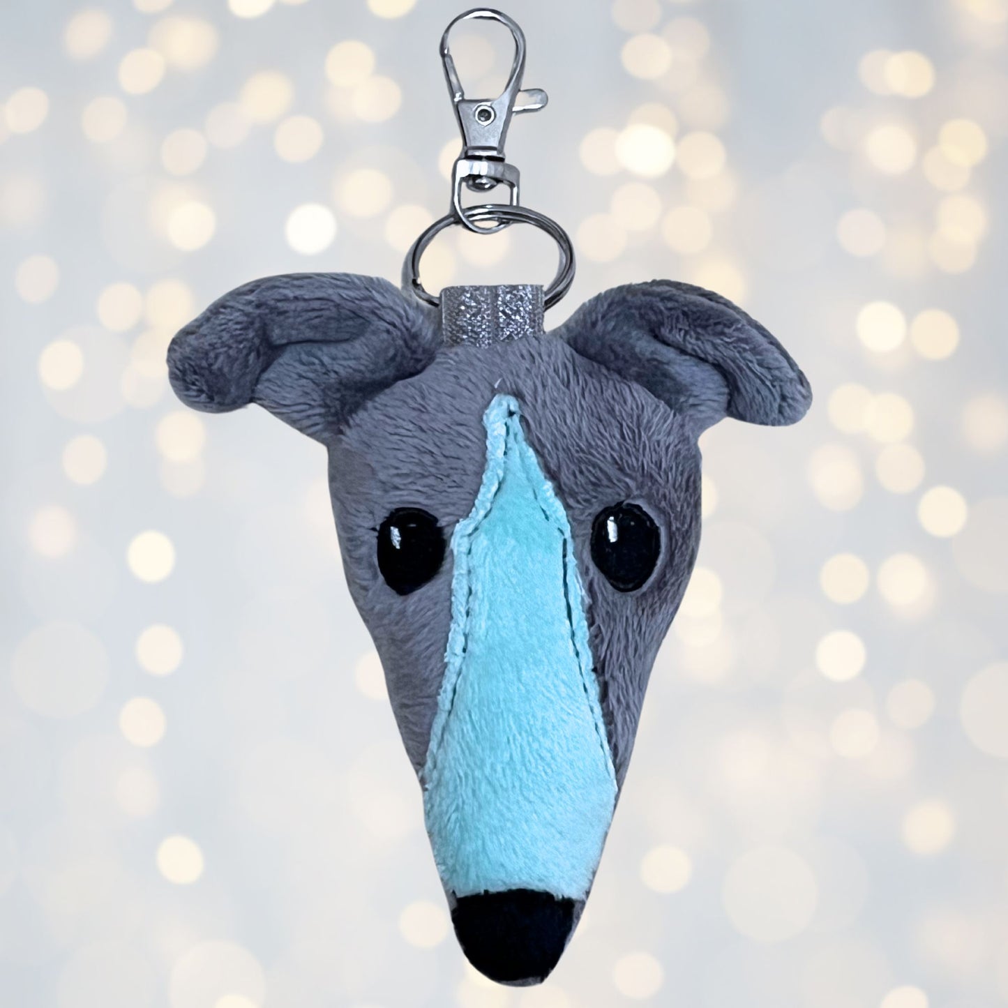 Houndie Head Tagalong Grey with Mint Blaze