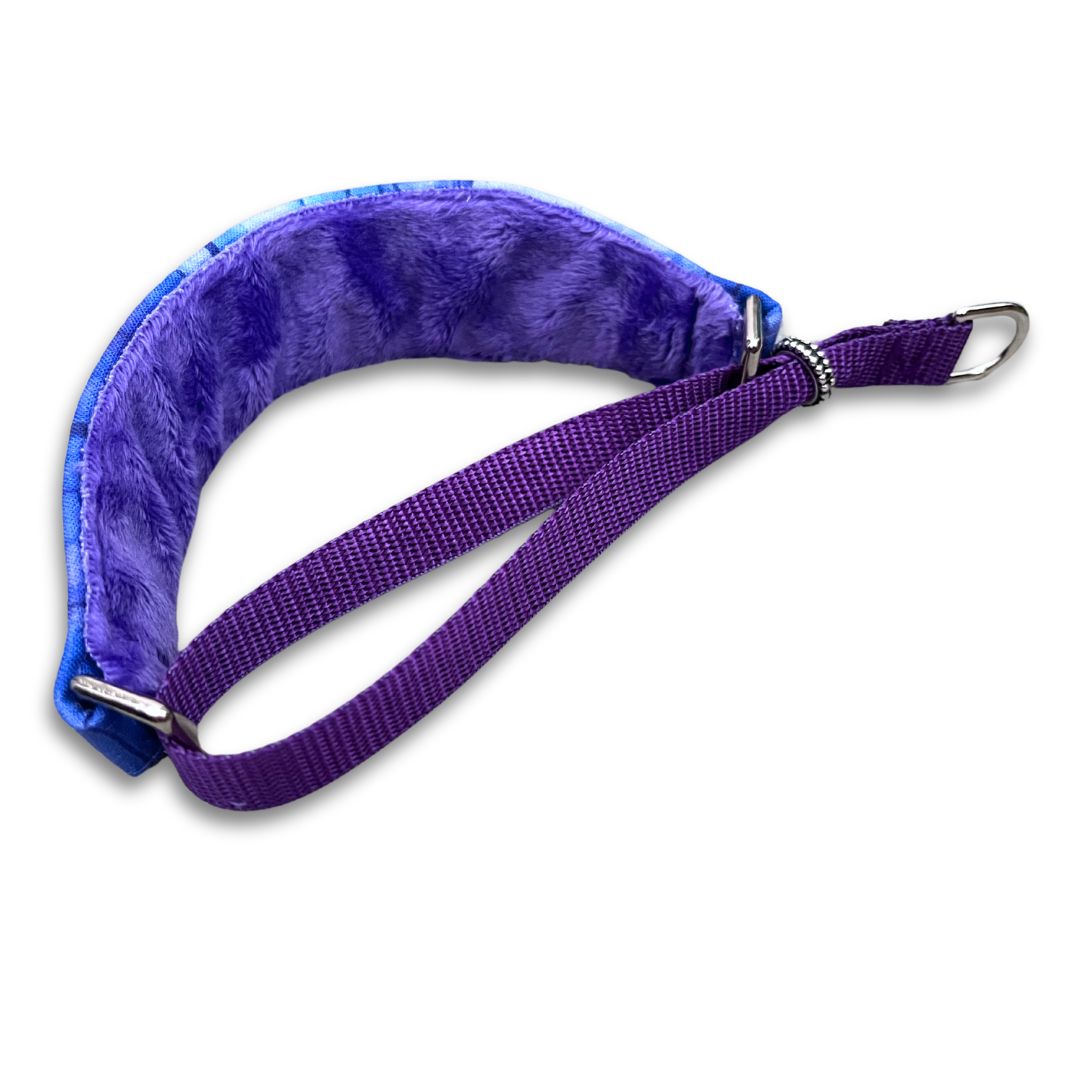 Watercolor Dreams Purple Walking Hound Collar 8-11"