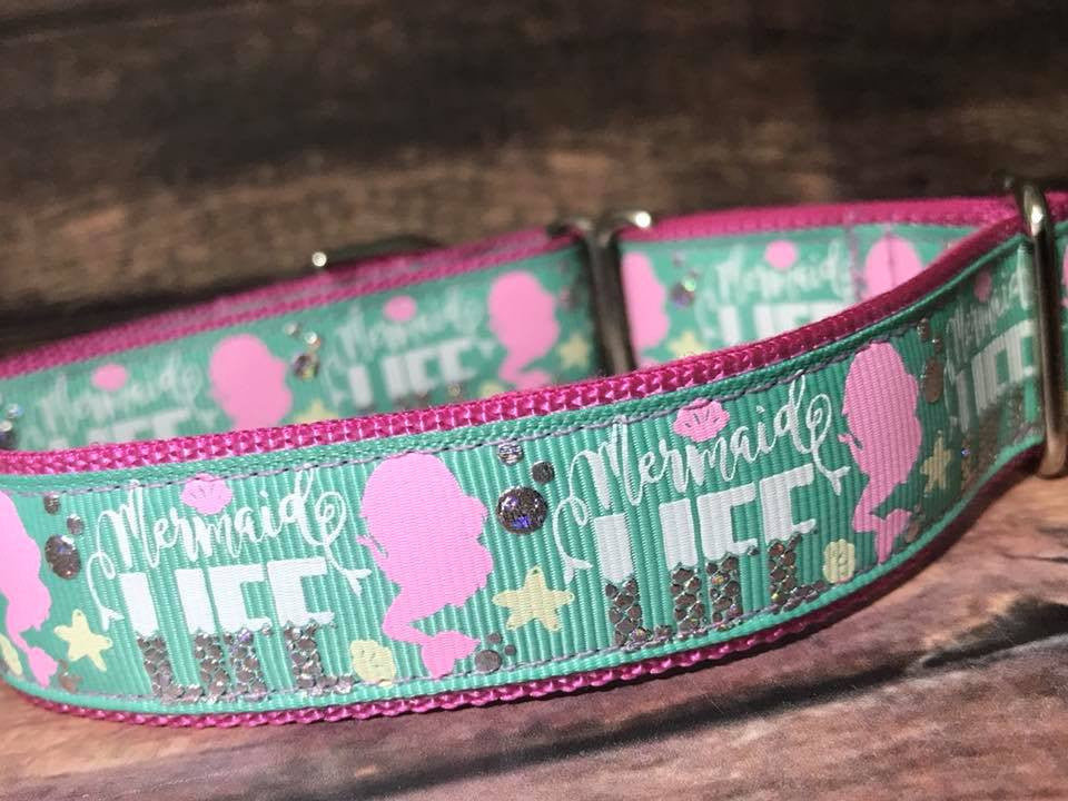 Mermaid Life 1 Inch Martingale 10-14"