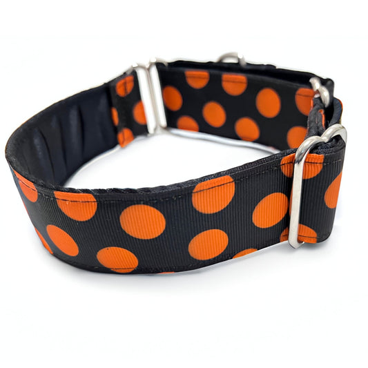 Halloween Dots 1 1/2 Inch Martingale 10-14"