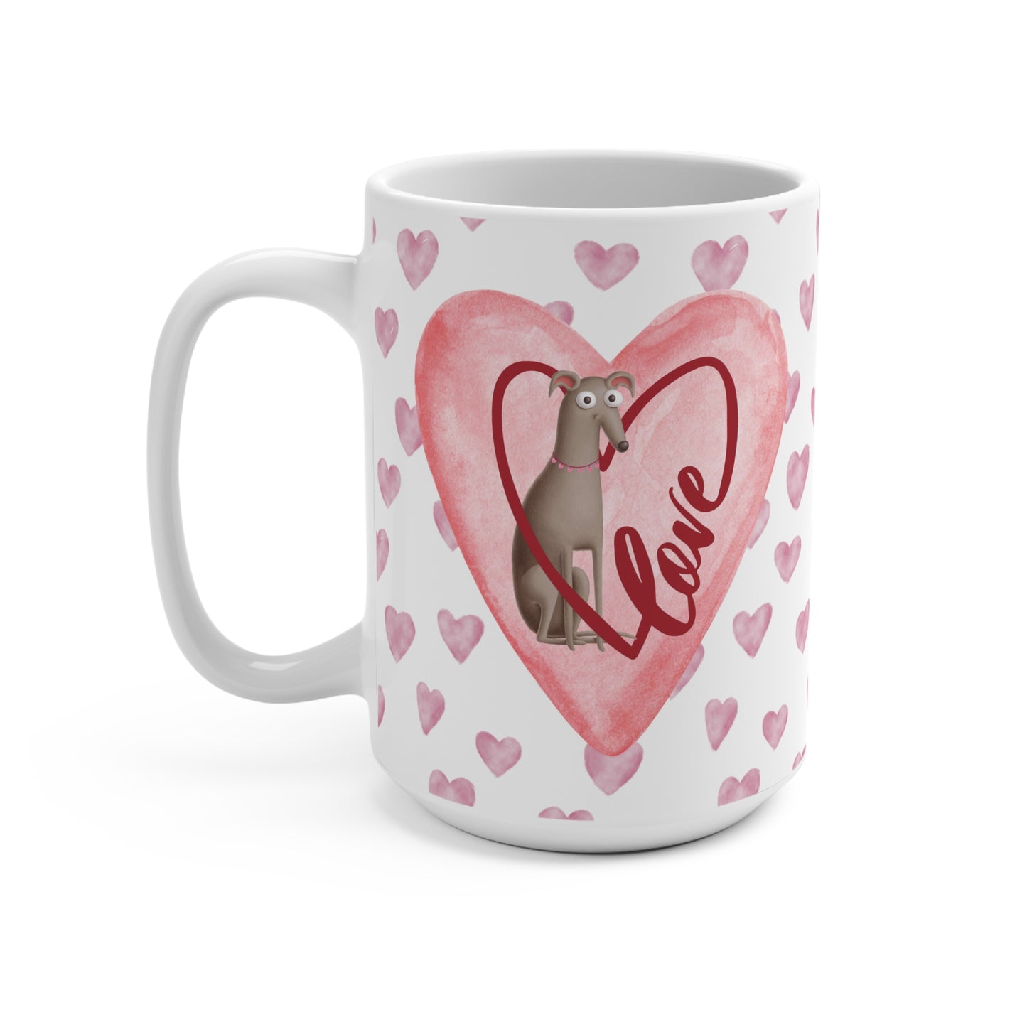 Greyhound Love Iggy Whippet Mug 15oz