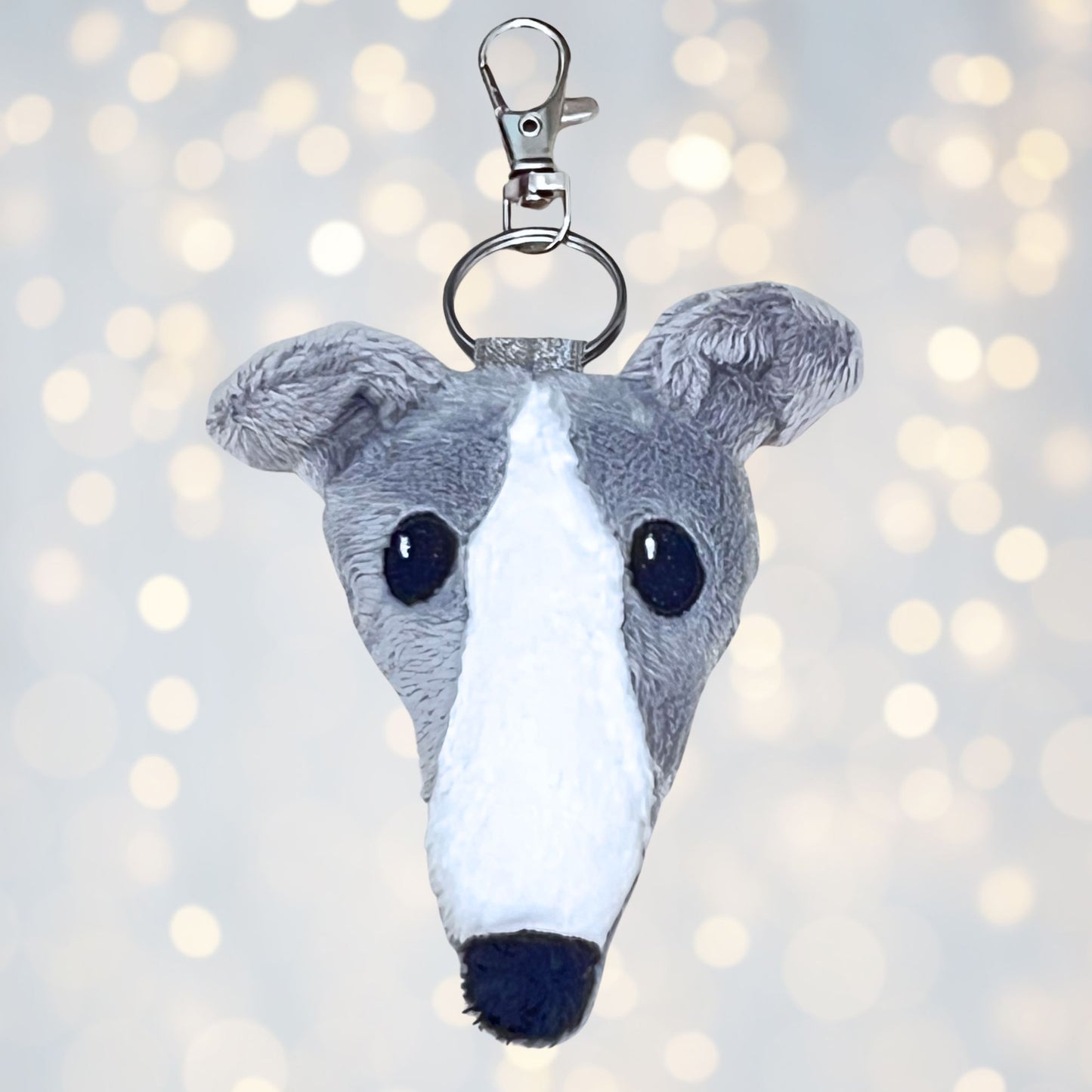 Houndie Head Tagalong Light Grey with Blaze