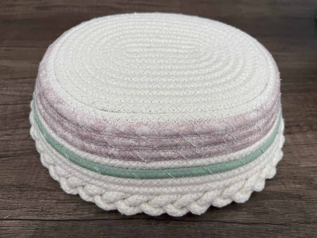 Hounds and Horses Oval Rope Bowl / Basket