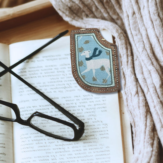 Corner Bookmark - Blustery Day Greyhound Whippet IG