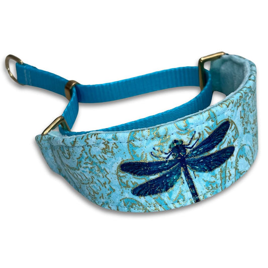 Dragonfly Delight Walking Hound Collar  8-11"