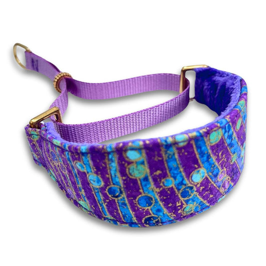 Fizzy Shimmer Purple Walking Hound Collar  8-11"