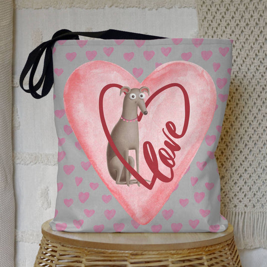 Greyhound Love Iggy Whippet Tote Bag