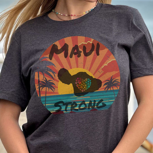 Maui Strong Fundraiser T-Shirt Unisex Jersey Short Sleeve Tee
