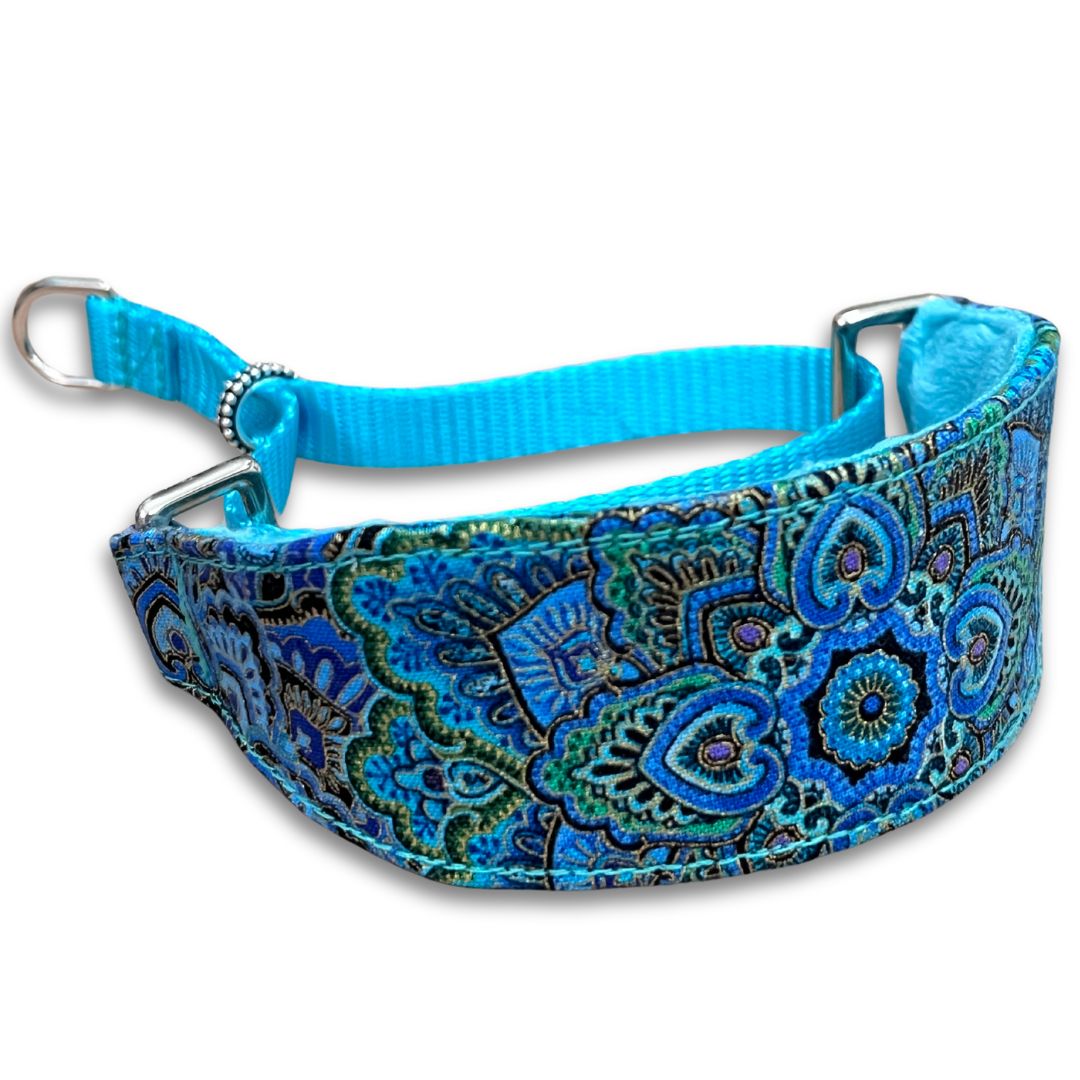 Metallic Mandalas Walking Hound Collar  8-11"