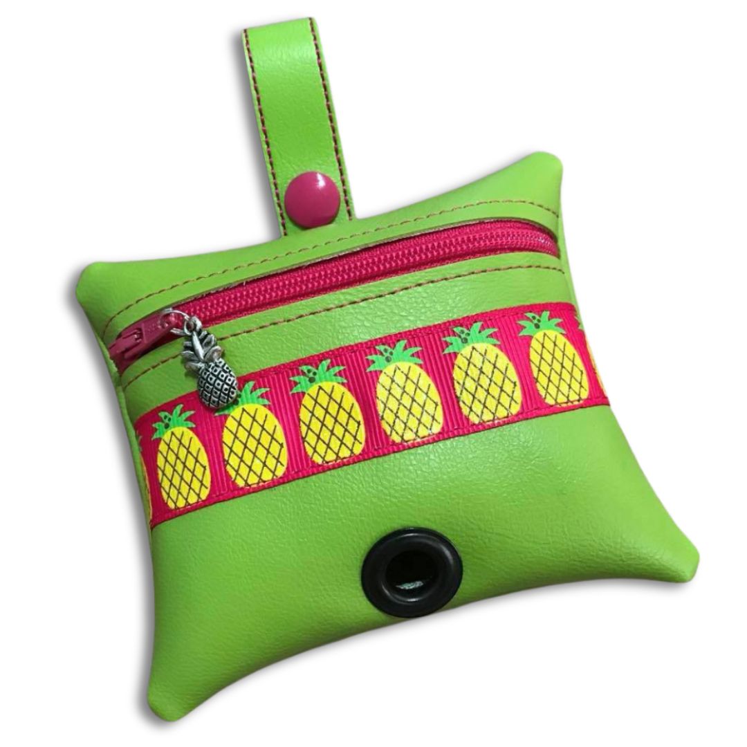 Poopie Pouch - Pineapple Delight Hot Pink / Lime