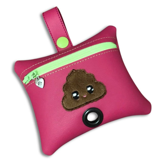 Poopie Pouch - Kawaii Poop Hot Pink / Lime