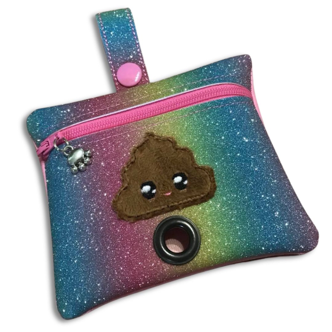 Poopie Pouch - Kawaii Poop Rainbow Sparkle – Shaka Dog Hawaii