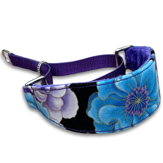 Midnight Bloom Walking Hound Collar  8-11"