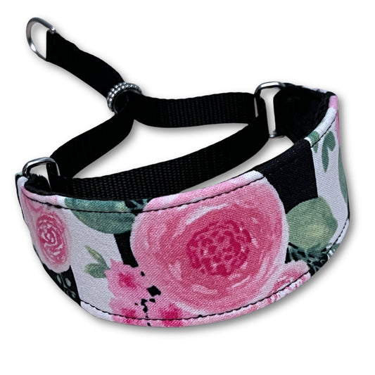Roses and Stripes Walking Hound Collar 8-11"