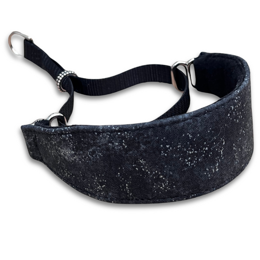 Stardust Black/Grey Walking Hound Collar  8-11"