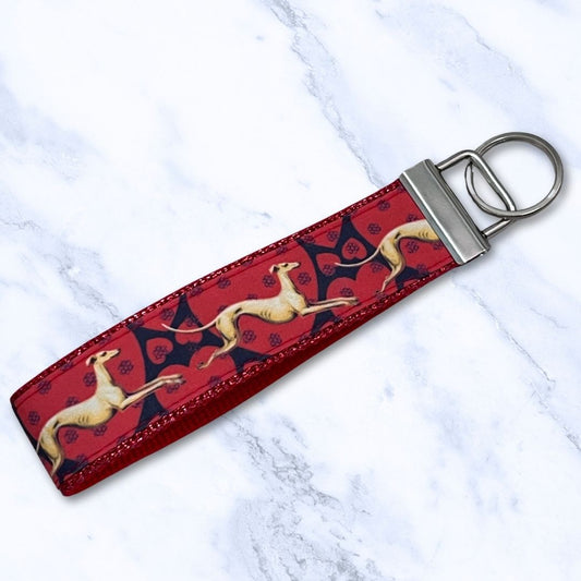 Key Leash Valentine Hounds Red Sparkle