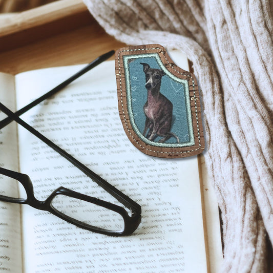 Corner Bookmark - Whippet Love