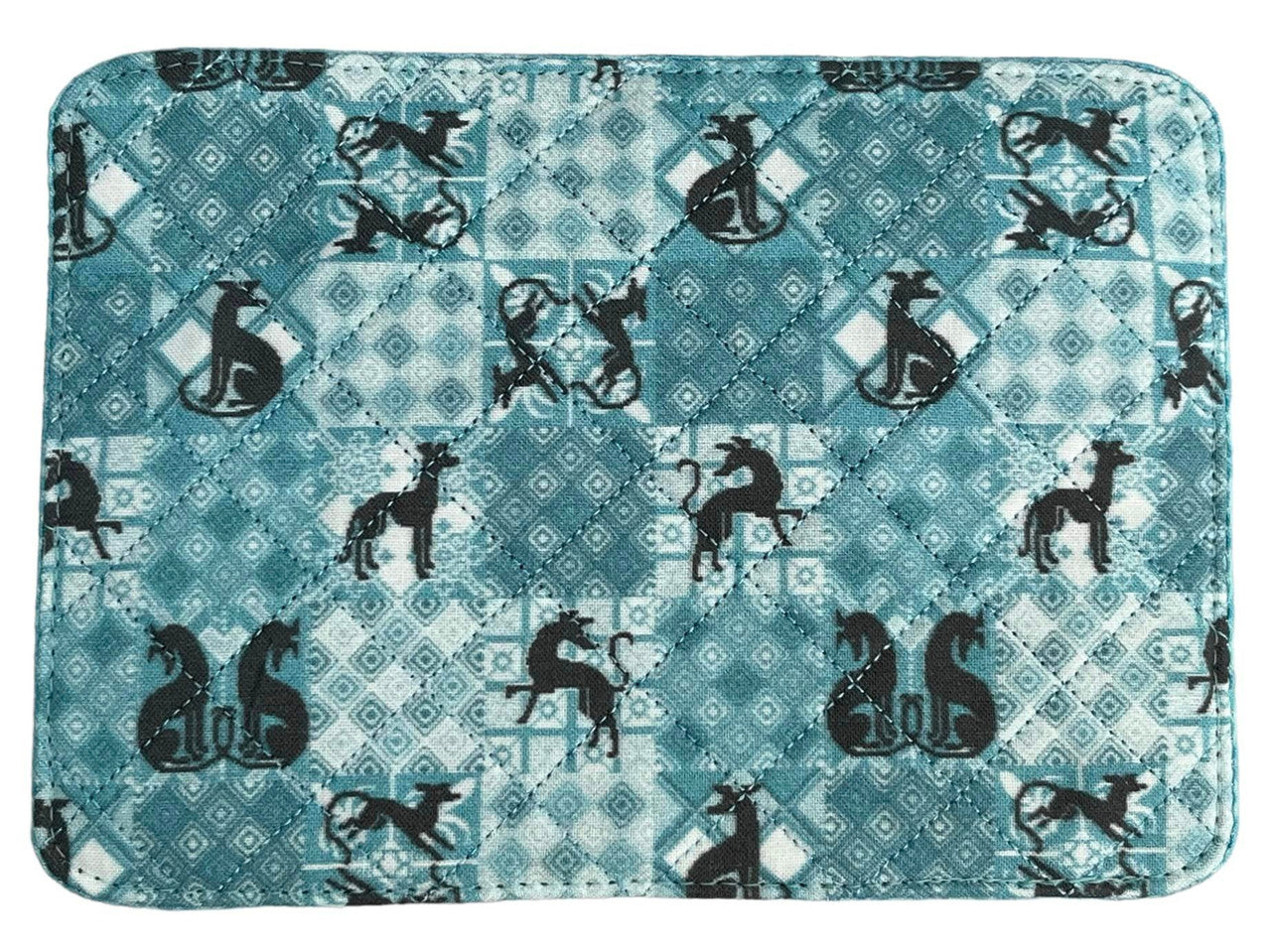 Shaka Rug Mug Rug - Quilt Block Hounds Quilted Diamonds – Shaka Dog Hawaii