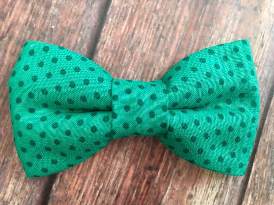 Pin Dots Teal BowTie