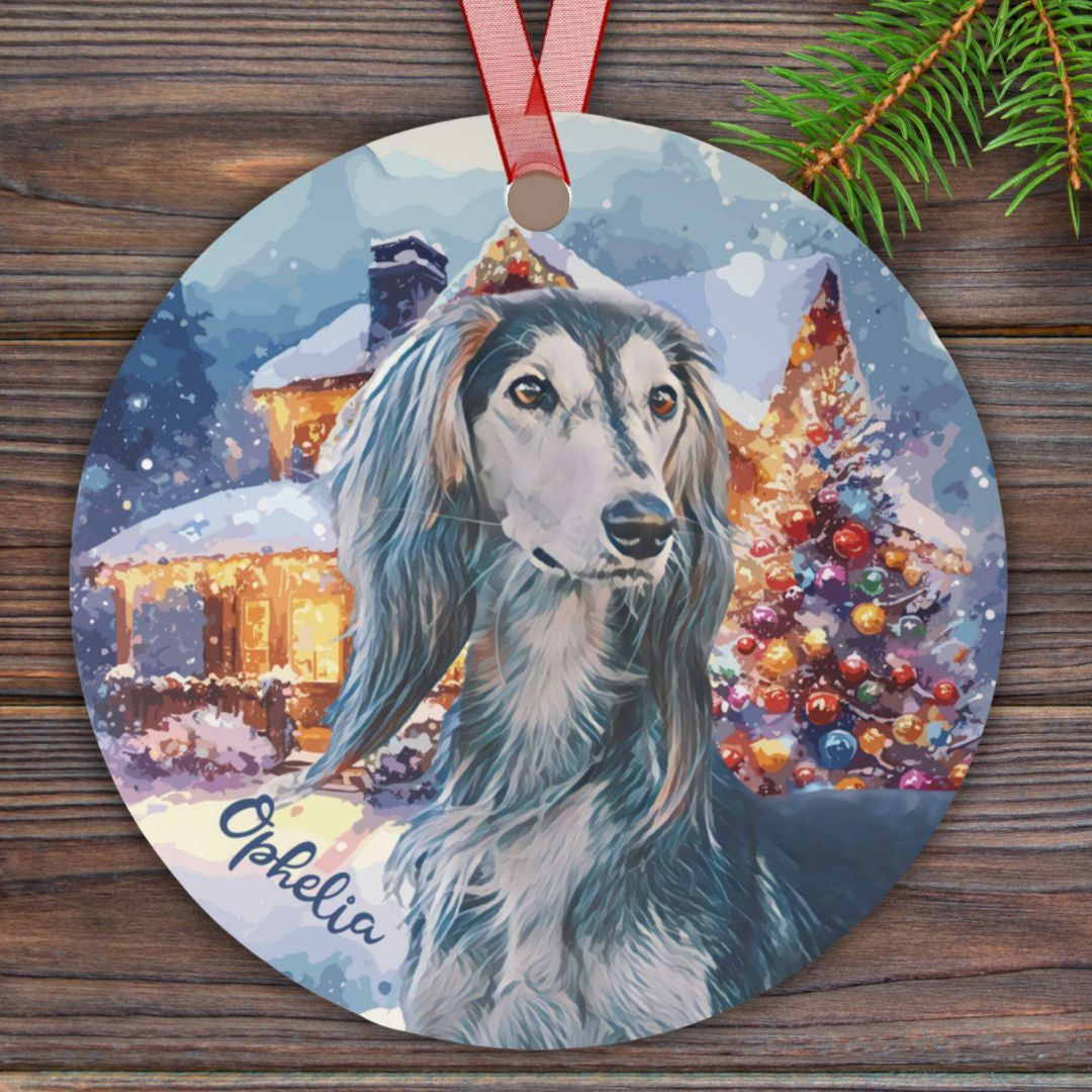 Custom Pet Photo Christmas Holiday Ornament