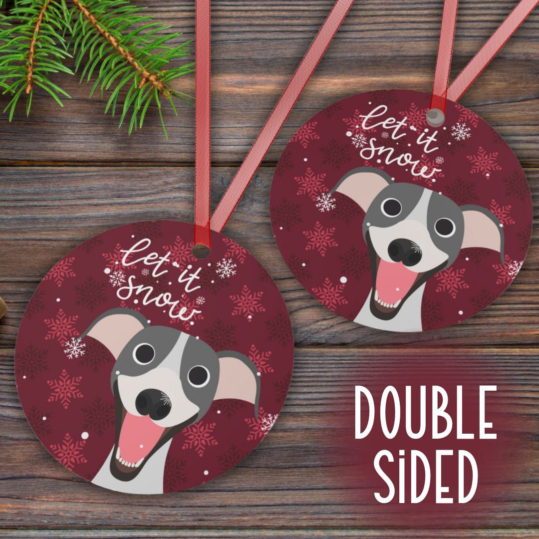 Greyhound christmas outlet ornament