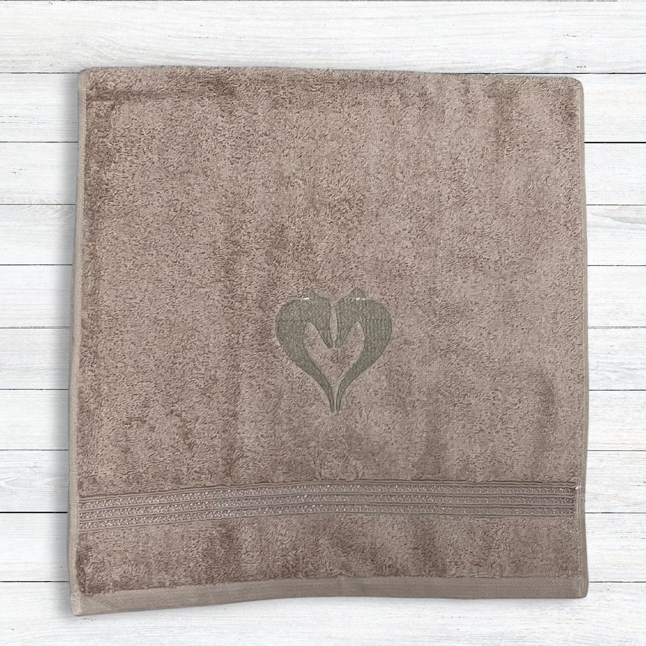 Heart Hounds Greyhound IG Whippet Taupe Hand Towel