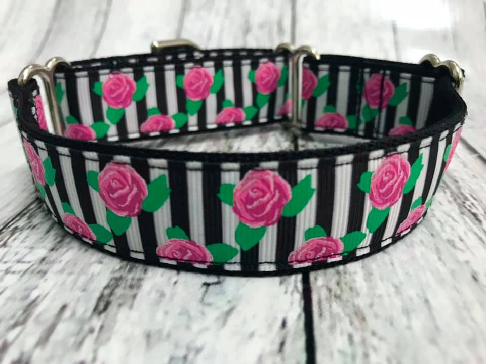 Roses and Stripes 1 Inch Martingale 9-12"